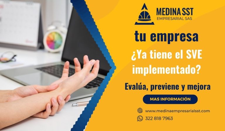 Imagen corporativa de Medina SST que invita a implementar el sistema de vigilancia epidemiológica para cumplir con la normatividad en salud ocupacional.