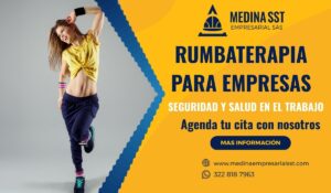 Personas disfrutando una sesión de rumbaterapia empresarial en Bogotá para mejorar el clima laboral y la integración de equipos.