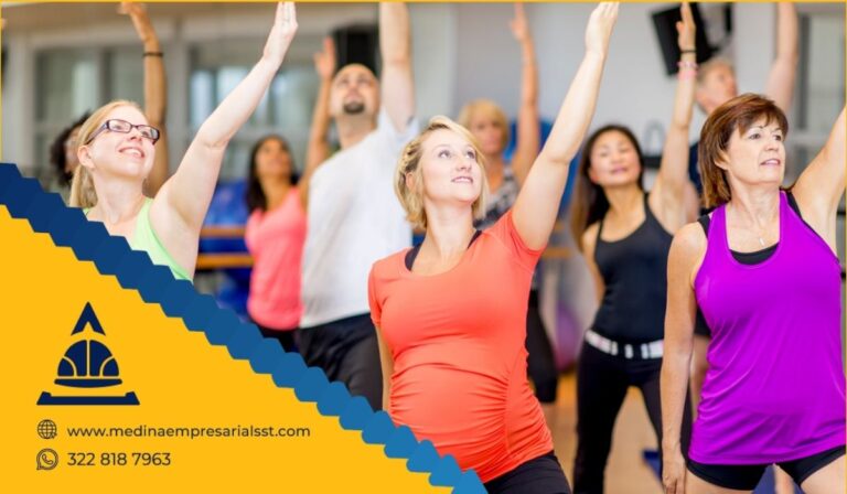 Sesión de rumbaterapia para empresas enfocada en salud, bienestar y trabajo en equipo.