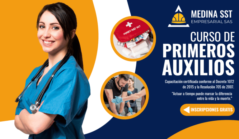 Capacitación en primeros auxilios para empresas conforme a la normatividad colombiana.