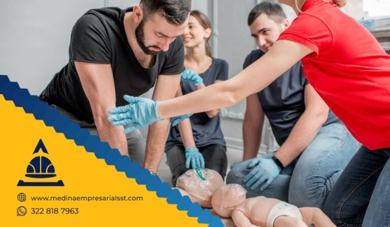 Capacitación en primeros auxilios para empresas conforme a la normatividad colombiana.