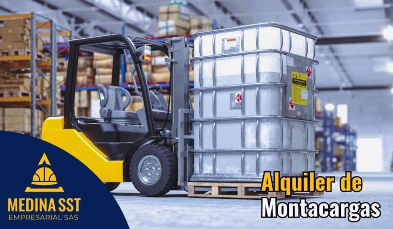 Alquiler de montacargas en Bogotá con operador para movimiento de carga pesada industrial