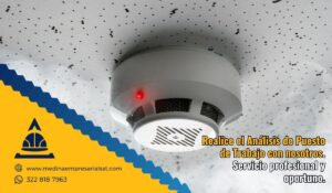 Inspección evaluación técnica de la ubicación y cobertura de los detectores conforme a la norma NFPA 72 para sensores de calor en pared.