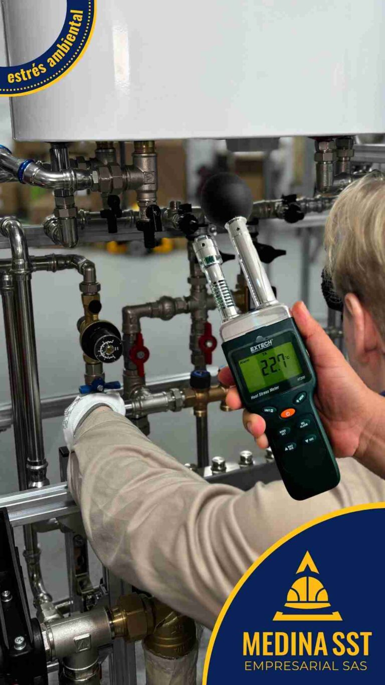 Guía de Mediciones Ambientales de Estrés Térmico en Industria Química en líneas de llenado y envasado de productos calientes.