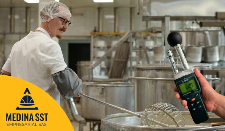 Guía de Mediciones Ambientales de Estrés Térmico en Industria de Alimentos en labores de limpieza y desinfección con vapor.