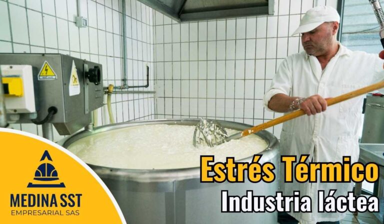 Guía de Mediciones Ambientales de Estrés Térmico en Industria Lácteo realizada en el cuarto de máquinas y calderas.