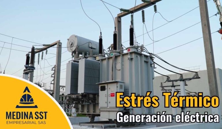 Técnico aplicando la Guía de Mediciones Ambientales de Estrés Térmico en Generación Eléctrica (SST) durante el mantenimiento de calderas.
