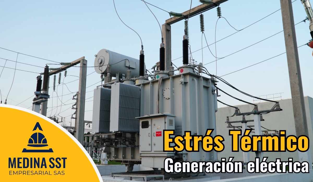 Técnico aplicando la Guía de Mediciones Ambientales de Estrés Térmico en Generación Eléctrica (SST) durante el mantenimiento de calderas.