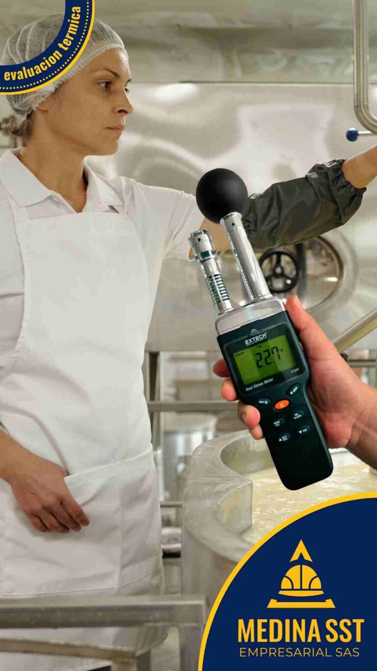 Guía de Mediciones Ambientales de Estrés Térmico en Industria Lácteo durante procesos de limpieza CIP y desinfección.