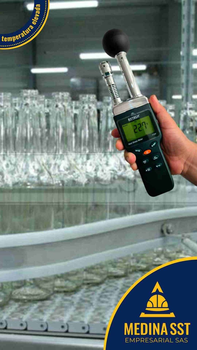 Guía de Mediciones Ambientales de Estrés Térmico en Industria de Vidrio en líneas de soplado y formación de envases.