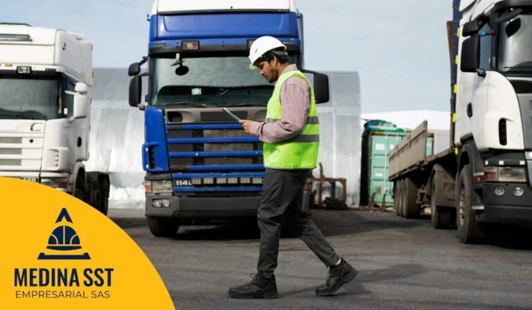 Conductor de tractocamión gestionando el Riesgo Psicosocial en Transporte y Logística en rutas nacionales de larga distancia.