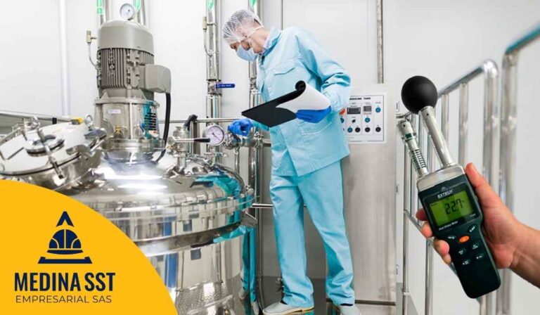 Guía de Mediciones Ambientales de Estrés Térmico en Industria Química durante la operación de reactores y mezcla de sustancias.