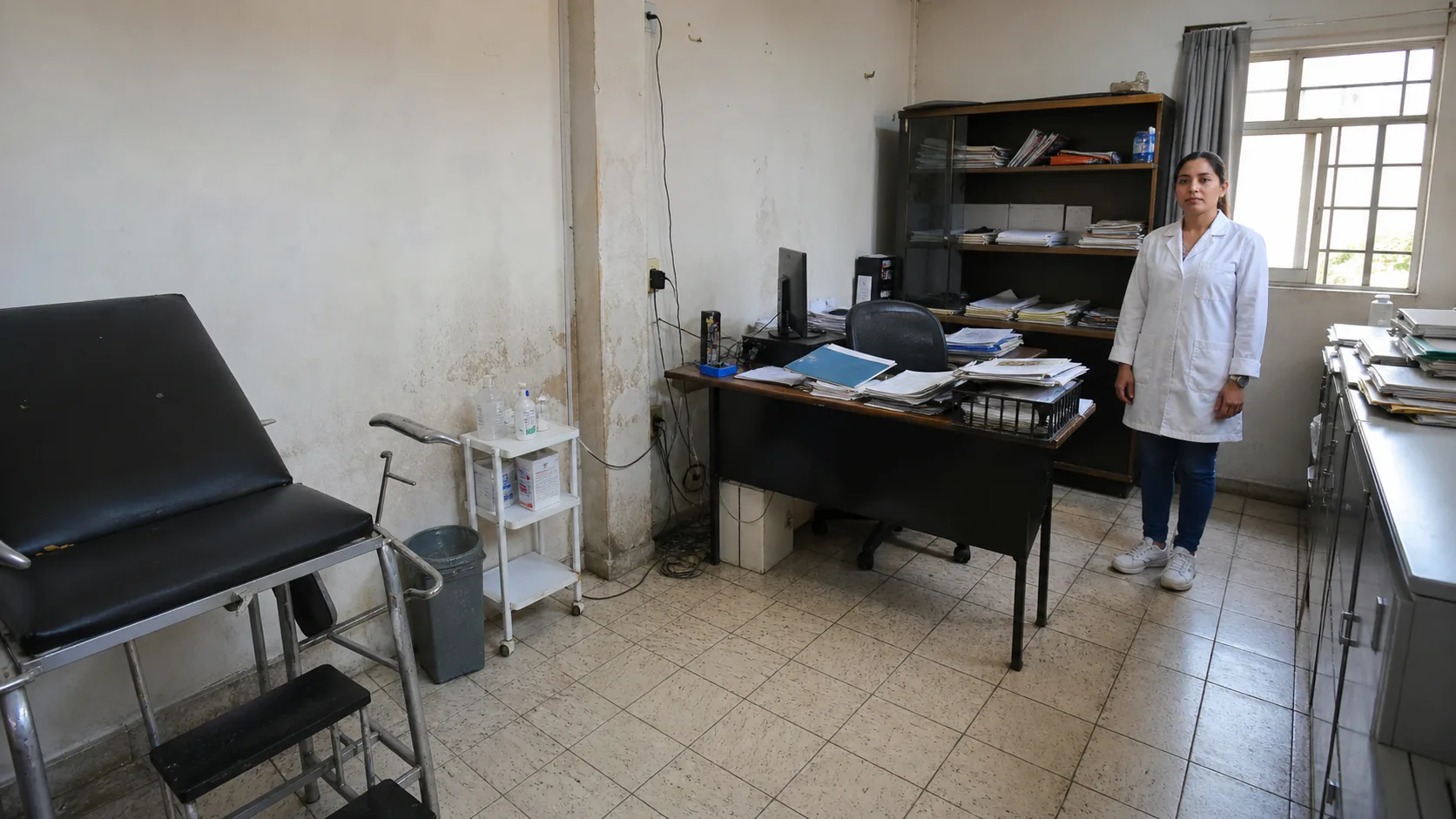 Antes de organizar el SG-SST Consultorio de salud ocupacional desordenado antes de organizar evidencias para una visita del Ministerio de Trabajo