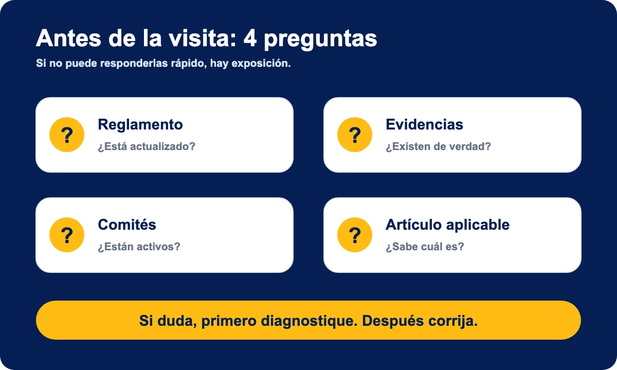 Diagnóstico de exposición antes de una inspección laboral Diagnóstico de exposición antes de una visita del Ministerio de Trabajo