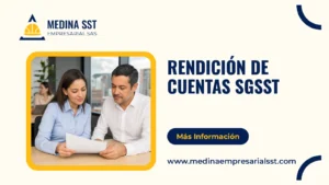 Rendición de cuentas SGSST, imagen destacada con el título del artículo