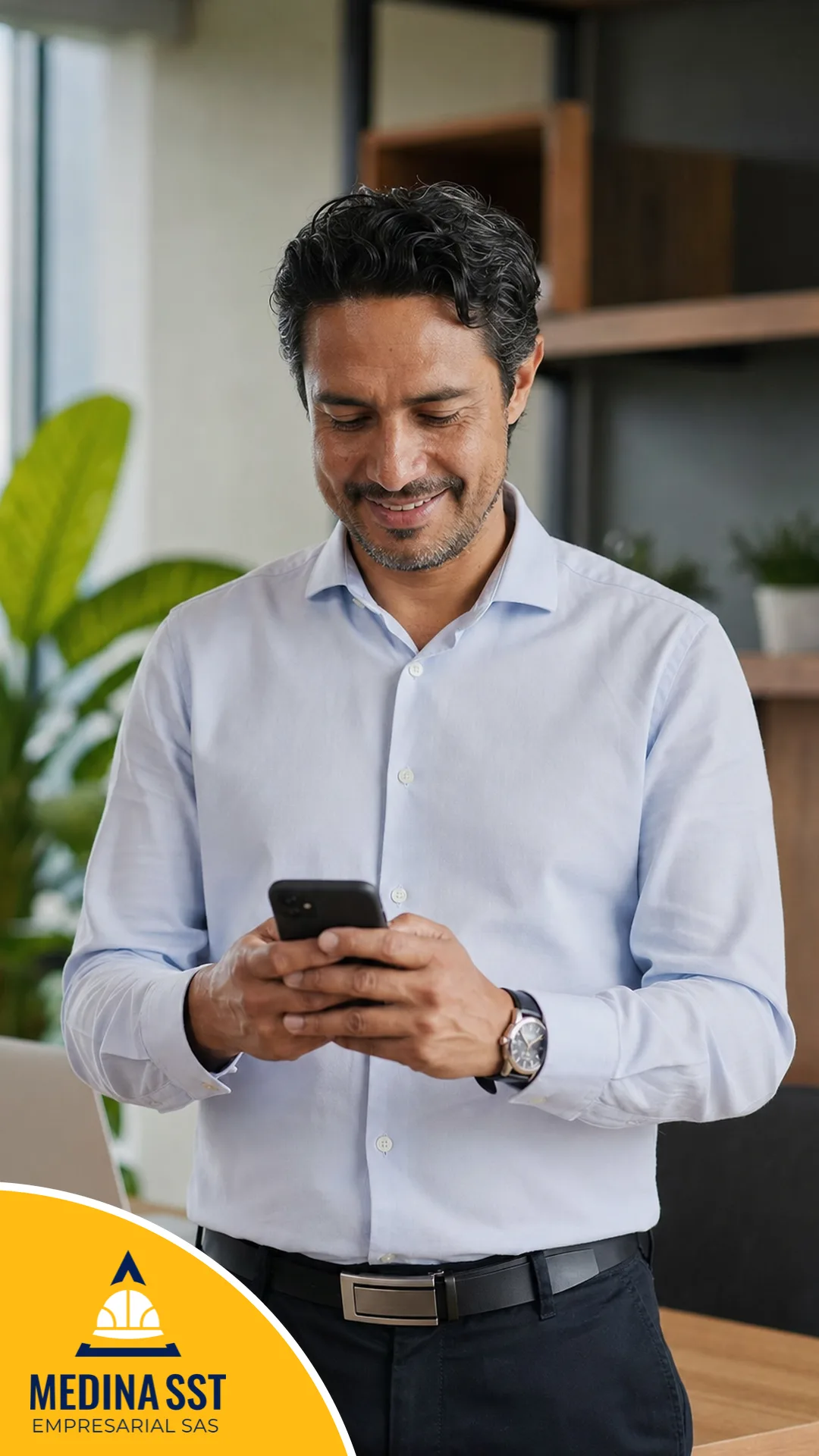 Cómo pedir el Excel del plan de trabajo anual SST Gerente de una empresa colombiana escribiendo por WhatsApp para pedir el Excel del plan de trabajo anual